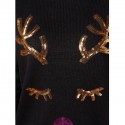 Elk Sequins Embellished Sweater